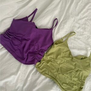 Free People Movement Purple and Green Women's Bralette xs/s